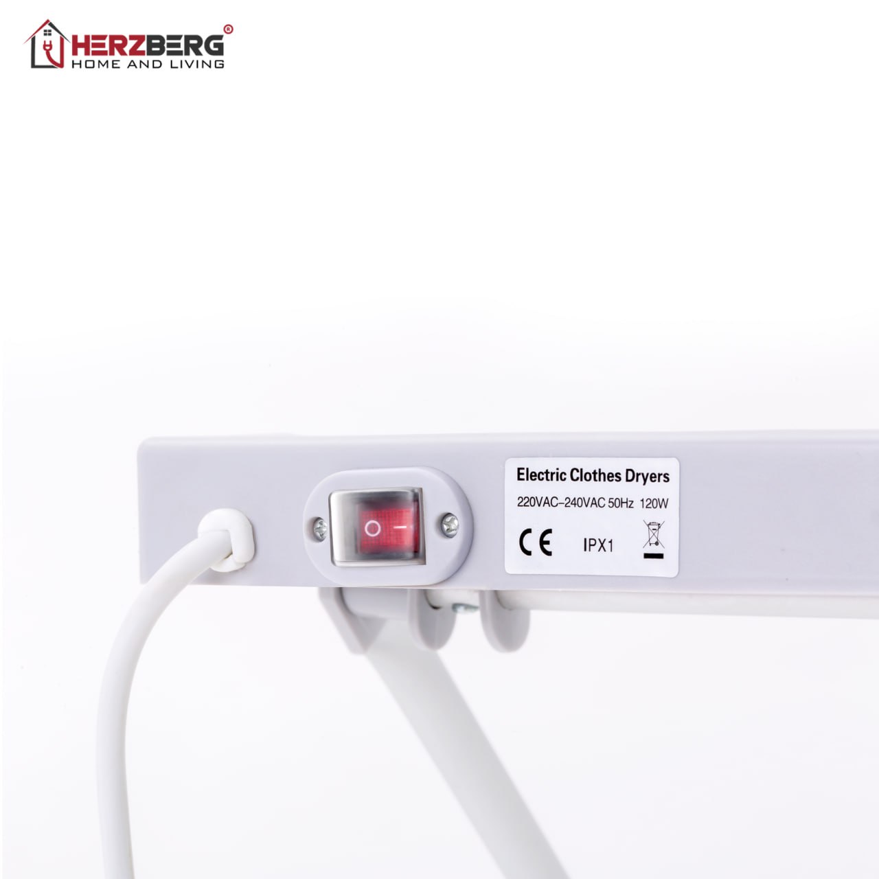 Stendino elettrico pieghevole 120 W &mdash; dettaglio 2